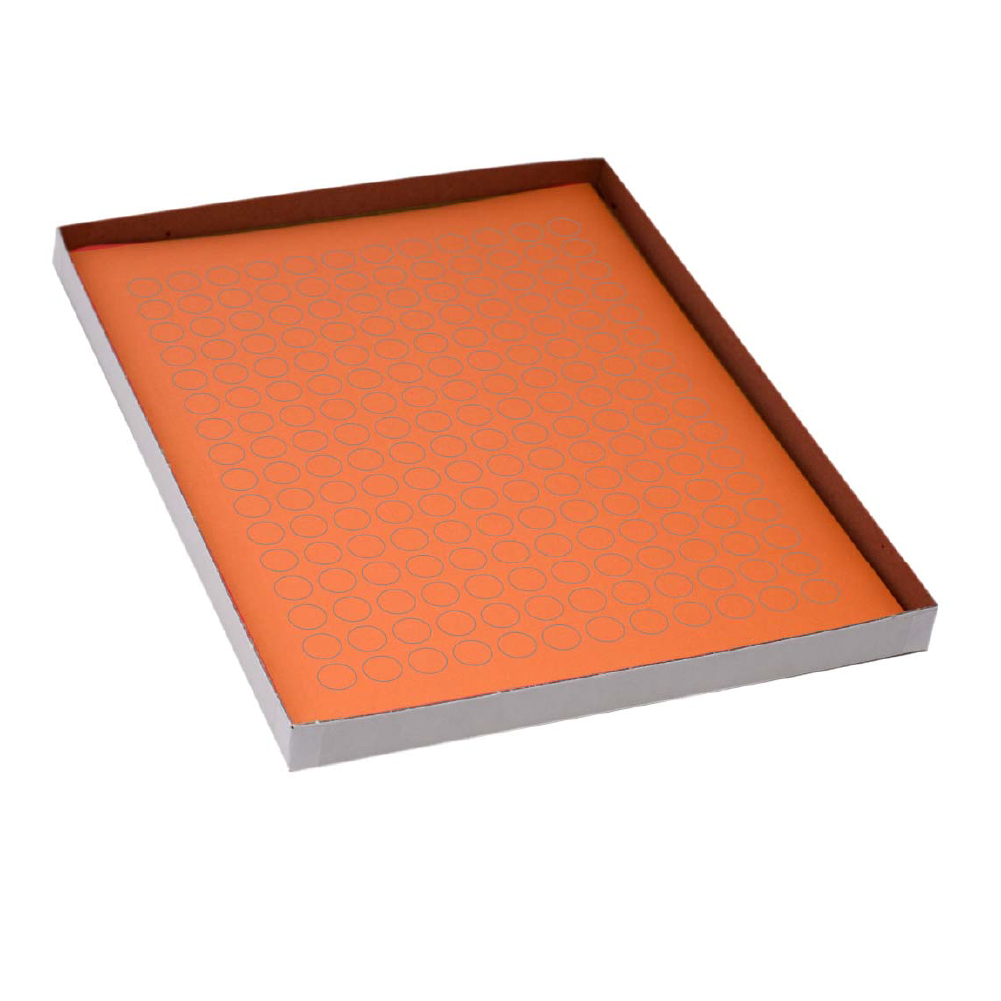 Globe Scientific Label Sheets, Cryo, 13mm Dots, for 1.5-2mL Tubes, 20 Sheets, 192 Labels per Sheet, Orange Image